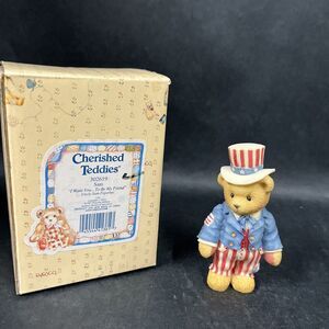 1997 Cherished Teddies Sam “I Want You… To Be My Friend” 302619 Boxed Certificat